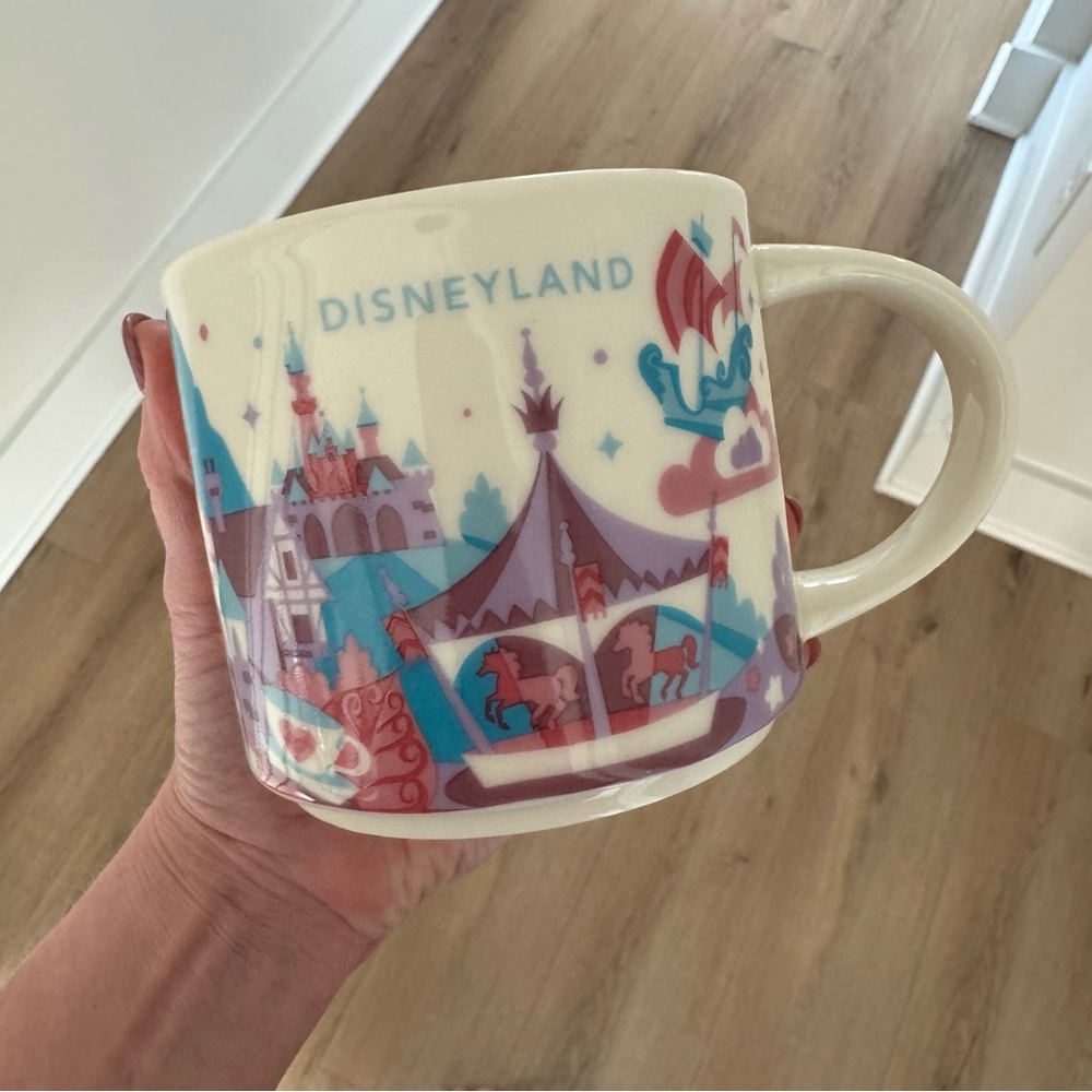Disneyland Purple and White Mug